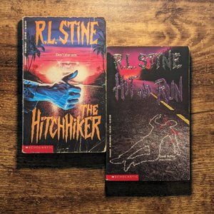 RL STINE 2 PACK - Hitchhiker, Hit & Run - Point Horror Vintage Thriller
